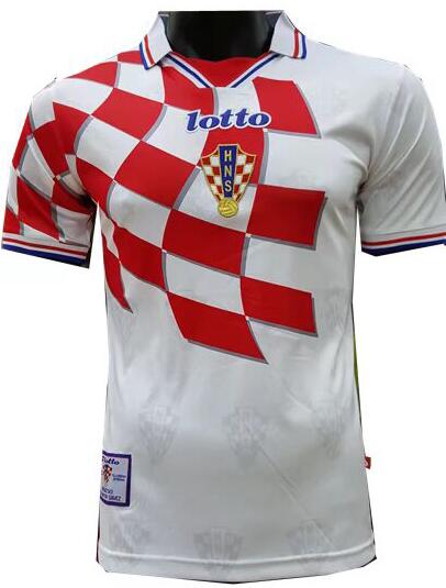 Croatia 1998 Retro Home Soccer Jersey